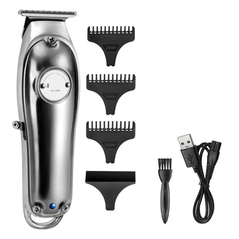 Electric Barber Full Metal Professional Hair Trimmer for Men Beard Hair Clipper Finishing Hair Cutting Machine