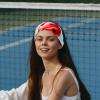 1 Pack Headbands for Women Non Slip Elastic Sports Hair Bands for Women, Soft Cloth Headband for Workout Yoga Fashion Hair Accessories,Red Art Seven Star Ladybug-290 view 2