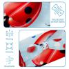 1 Pack Headbands for Women Non Slip Elastic Sports Hair Bands for Women, Soft Cloth Headband for Workout Yoga Fashion Hair Accessories,Red Art Seven Star Ladybug-290 view 4