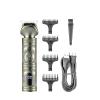 Design Metal Beard USB Charging Barber Trimmer Professional Cordless Hair Clipper Rechargeable LED Displa for Men view 2
