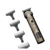 Design Metal Beard USB Charging Barber Trimmer Professional Cordless Hair Clipper Rechargeable LED Displa for Men view 3