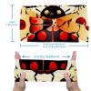1 Pack Red Art Seven Star Ladybug-225 Elastic Soft Fabric Non-Slip Women's Fashion Headbands - Soft, Wide, and Stylish for All Occasions view 3