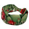 1 Pack Colored Cactus-381 Elastic Soft Fabric Non-Slip Women's Fashion Headbands - Soft, Wide, and Stylish for All Occasions view 1