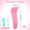 Wanmu 15 Pcs Portable Hair Wax Cleansing Spatulas, Reusable Hair Waxing Removal Applicator Sticks, Plastic Depilatory Creams & Mask Scraper Beauty Tools for Women Men (White, Green, Pink) view 2