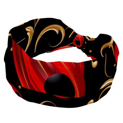 1 Pack Headbands for Women Non Slip Elastic Sports Hair Bands for Women, Soft Cloth Headband for Workout Yoga Fashion Hair Accessories,Red Art Seven Star Ladybug-350