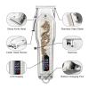 Hair Clipper Cordless Professional LCD Display Shaver Electric Trimmer for Men Haircut Machine Barbershop USB(Black Gold) view 2