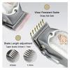 Hair Clipper Cordless Professional LCD Display Shaver Electric Trimmer for Men Haircut Machine Barbershop USB(Black Gold) view 3