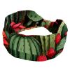 1 Pack Colored Cactus-384 Elastic Soft Fabric Non-Slip Women's Fashion Headbands - Soft, Wide, and Stylish for All Occasions view 1