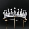 14K Gold Moissanite Glamorous Bridal Crown, High-End Wedding Tiara Hair Accessory for Women, Ideal Gift for Brides, Anniversaries, and Formal Parties (Style 2) view 4