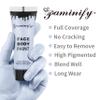 Paminify Halloween Zombie Makeup Kit,1.01oz Zombie Grey Blue Face Body Paint and 30ml Washable Dripping Fake Blood with sponge,Light Gray Face Painting SFX Cream Makeup with Stage Blood for Vampires view 3