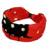 1 Pack Red Art Seven Star Ladybug-228 Elastic Soft Fabric Non-Slip Women's Fashion Headbands - Soft, Wide, and Stylish for All Occasions view 1