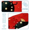 1 Pack Red Art Seven Star Ladybug-228 Elastic Soft Fabric Non-Slip Women's Fashion Headbands - Soft, Wide, and Stylish for All Occasions view 4