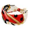 1 Pack Red Art Seven Star Ladybug-345 Elastic Soft Fabric Non-Slip Women's Fashion Headbands - Soft, Wide, and Stylish for All Occasions view 1