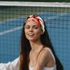 1 Pack Red Art Seven Star Ladybug-345 Elastic Soft Fabric Non-Slip Women's Fashion Headbands - Soft, Wide, and Stylish for All Occasions view 2