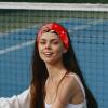 1 Pack Red Art Seven Star Ladybug-333 Elastic Soft Fabric Non-Slip Women's Fashion Headbands - Soft, Wide, and Stylish for All Occasions view 2