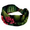 1 Pack Colored Cactus-378 Elastic Soft Fabric Non-Slip Women's Fashion Headbands - Soft, Wide, and Stylish for All Occasions view 1