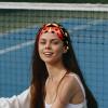 1 Pack Headbands for Women Non Slip Elastic Sports Hair Bands for Women, Soft Cloth Headband for Workout Yoga Fashion Hair Accessories,Red Art Seven Star Ladybug-284 view 2