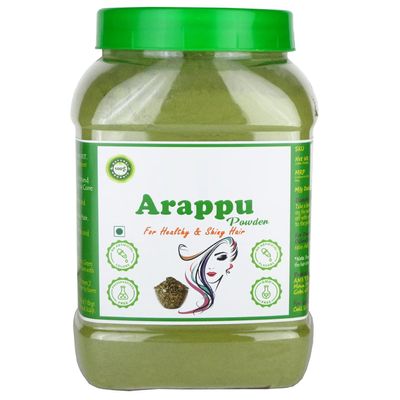 100% Natural Arappu Powder for Herbal Hair Wash (500g), All, 1 Count