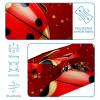 1 Pack Red Art Seven Star Ladybug-336 Elastic Soft Fabric Non-Slip Women's Fashion Headbands - Soft, Wide, and Stylish for All Occasions view 4