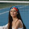 1 Pack Headbands for Women Non Slip Elastic Sports Hair Bands for Women, Soft Cloth Headband for Workout Yoga Fashion Hair Accessories,Red Art Seven Star Ladybug-224 view 2