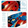 1 Pack Headbands for Women Non Slip Elastic Sports Hair Bands for Women, Soft Cloth Headband for Workout Yoga Fashion Hair Accessories,Red Art Seven Star Ladybug-224 view 4