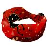 1 Pack Red Art Seven Star Ladybug-315 Elastic Soft Fabric Non-Slip Women's Fashion Headbands - Soft, Wide, and Stylish for All Occasions view 1