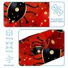 1 Pack Red Art Seven Star Ladybug-315 Elastic Soft Fabric Non-Slip Women's Fashion Headbands - Soft, Wide, and Stylish for All Occasions view 4