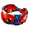 1 Pack Red Art Seven Star Ladybug-318 Elastic Soft Fabric Non-Slip Women's Fashion Headbands - Soft, Wide, and Stylish for All Occasions view 1