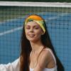 1 Pack Yellow Hami Melon-636 Elastic Soft Fabric Non-Slip Women's Fashion Headbands - Soft, Wide, and Stylish for All Occasions view 2