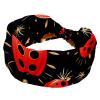 1 Pack Red Art Seven Star Ladybug-357 Elastic Soft Fabric Non-Slip Women's Fashion Headbands - Soft, Wide, and Stylish for All Occasions view 1