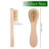 2 Pcs Dry Brush for Face, Natural Bristles Facial Exfoliating Brush with Wooden Handle Mini Face Cleansing Brushes for Women Men view 2