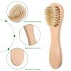 2 Pcs Dry Brush for Face, Natural Bristles Facial Exfoliating Brush with Wooden Handle Mini Face Cleansing Brushes for Women Men view 3