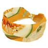 1 Pack Yellow Hami Melon-666 Elastic Soft Fabric Non-Slip Women's Fashion Headbands - Soft, Wide, and Stylish for All Occasions view 1