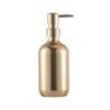Easy to Press Type Shampoo Bottle Refillable Rustproof Soap Dispenser Simple Electroplated Empty Pump Jar Countertop (Gold 500ml) view 1