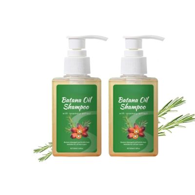 Batana & Rosemary Oil Shampoo for Hair Growth & Thickness - Reduces Hair Loss & Frizz for Men and Women - Leaves Hair Soft - For All Hair Types (2 Packs)