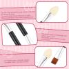 30 PCS Eyeshadow Applicators Disposable Dual Sides Makeup Brush, 2.95 inch Double Head Eyeshadow Applicators, Black Eyeshadows Brush with Soft Sponge Head and Container for Women view 4