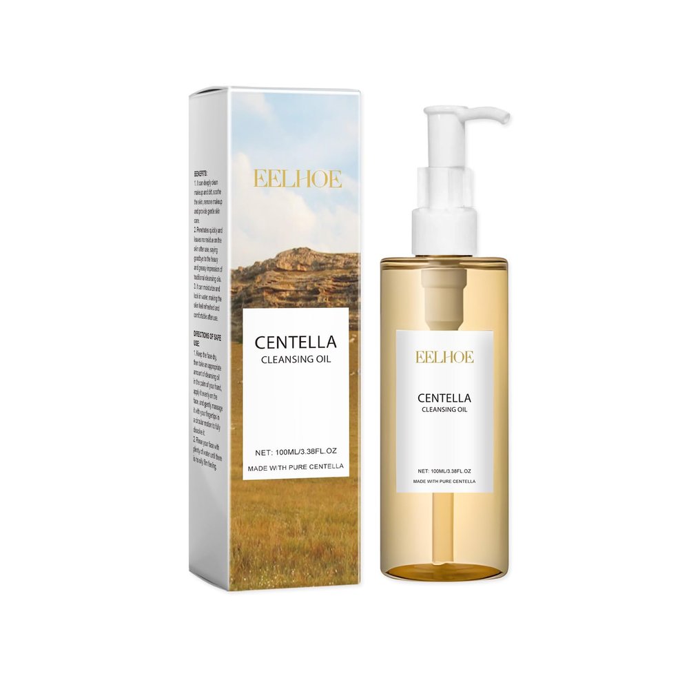 AuroraHyt Centella Cleansing Oil with Vitamin E, Tocopherol for Skin Care, Deep Purification, Makeup Removal, 100ml/3.38oz Women's Facial Cleanser