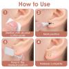Bmpzery Ear Piercing Kit,White Gold Piercing Kit with Opal Stud Earrings and Gold Flat Backs,Disposable Home Ear Self Piercings Set,Easy for Men and Women Safe Ears Piercings Home Using view 4