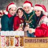50 Pcs Christmas Lip Balms Bulk Peppermint Candy Cane Gingerbread Hot Cocoa Gifts Cookie Cinnamon Flavor Lip Balm Party Favor Xmas Stocking Stuffers Christmas Bulk Gifts for Coworker Staff Employee view 4