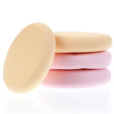 4Pcs Egg Makeup Sponge, Makeup Flat Sponges for Foundation Puff Blush Cosmetic Facial Forehead Cheeks, Dry & Wet Use, Skin Tone & Pink