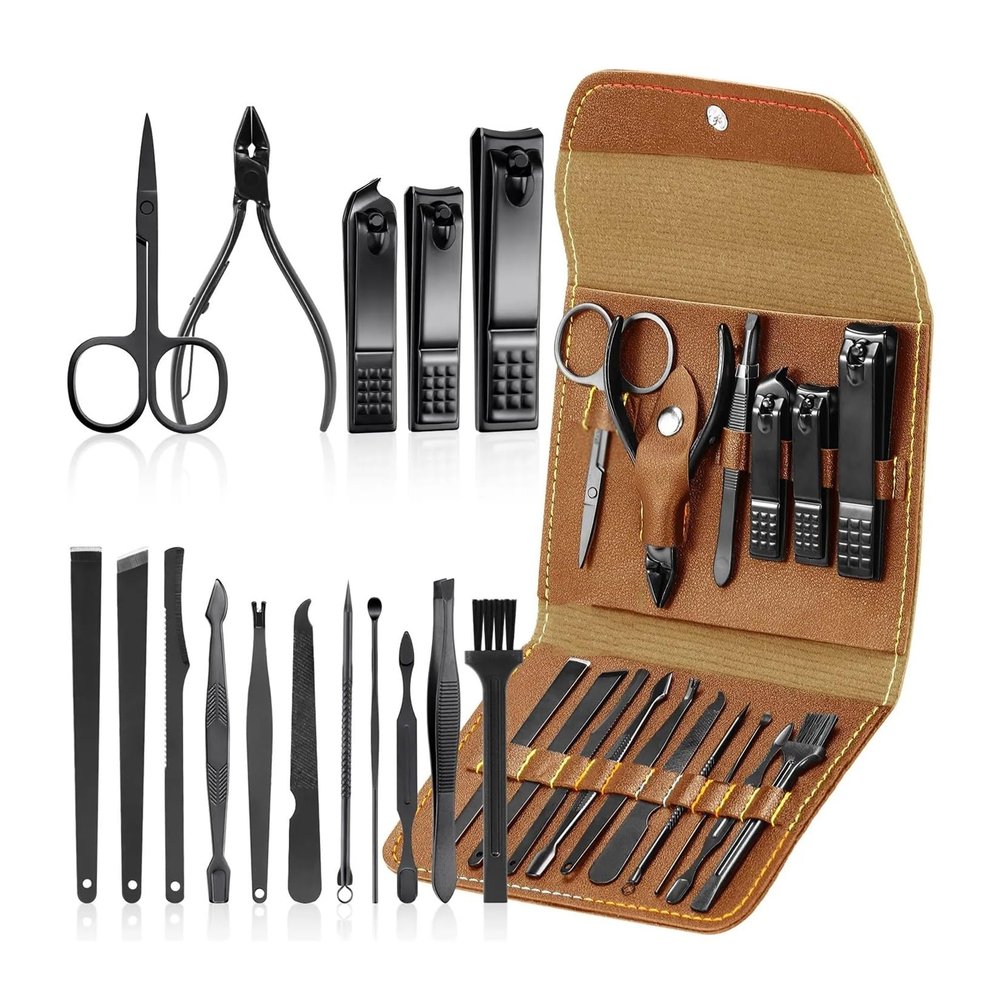 4/16 Manicure Set Pedicure Set Nail Clipper Tool with Travel Case Set Home Nail Clippers