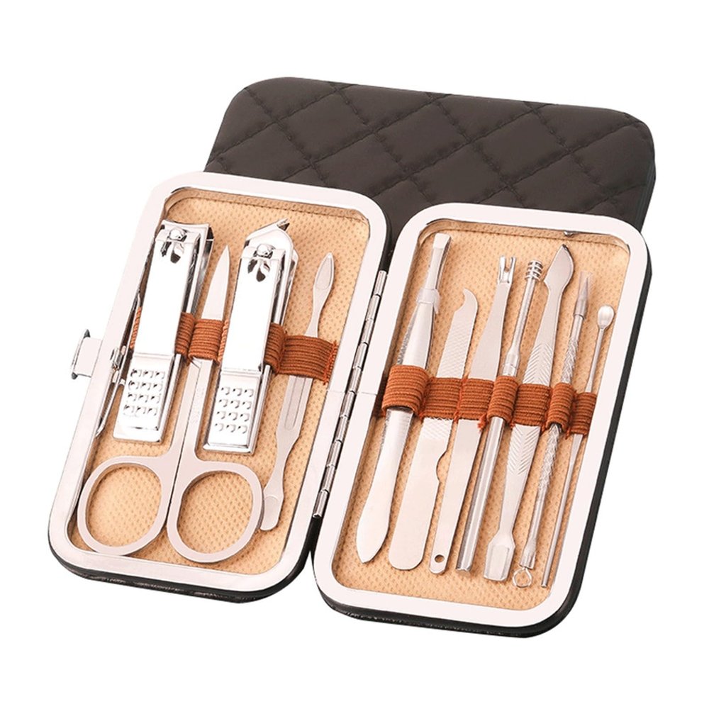 11-Piece Nail Clipper Set Home Eyebrow Clipper Ear Acne Remover Nail Clipper Beauty Manicure Tool