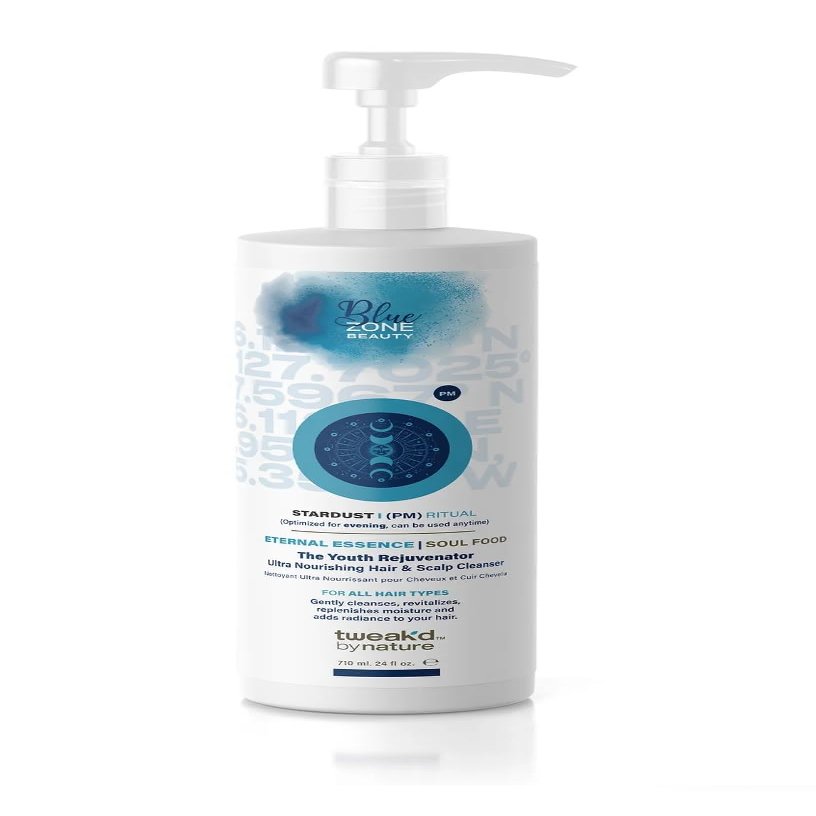 Tweak'd by Nature Blue Zone Stardust The Youth Rejuvenator Ultra Nourishing Hair & Scalp Cleanser - 24oz (Stardust)