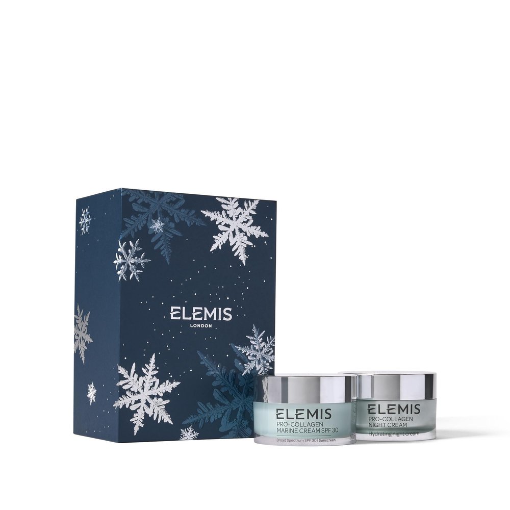 ELEMIS Day & Night Wonder Duo | Pro-Collagen Marine Cream SPF 30 & Night Cream | Anti-Aging Hydrating Skincare Set for Day & Night Moisturization