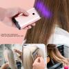 Fockety Handheld Hair Extension Light, 395nm Fast Curing V Light Hair Extension Machine Handheld Wig Bonding Glue Curing Lamp with 10s 30s 60s 90s 4 Timer Setting for Home Salon (Rose Gold) view 3