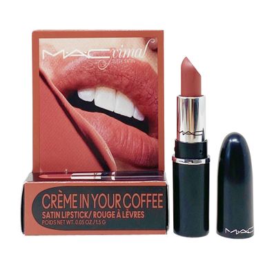 MAC Cosmetics Ximal Sleek Satin Mini Lipstick - 834 Creme In Your Coffee (Midtone pink brown) 0.05 Oz / 1.5 g