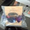 Floral and Galaxy Print Hair Scrunchies Set, Black and Purple, Fashion Hair Accessories view 3