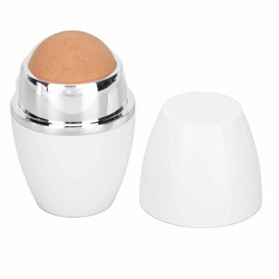 BRRNOO Oil Absorbing Roller, Oil Absorbing Volcanic Face Roller, Face Oil Eliminating Stick, Portable and Reusable Skincare Tool, for At Home or On the Go Mini Massage (White)