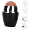 BRRNOO Oil Absorbing Roller, Oil Absorbing Volcanic Face Roller, Face Oil Eliminating Stick, Portable and Reusable Skincare Tool, for At Home or On the Go Mini Massage (Black) view 4