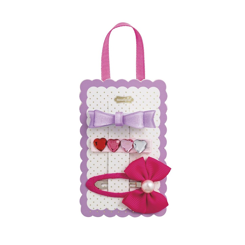 Mud Pie Kids Valentine's Day Purple Hair Clip